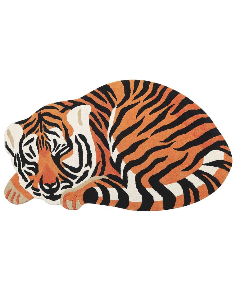 Ullmatta tiger 100 x 155 cm orange RAJAH_874843