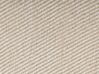 Teppich beige 140 x 200 cm Streifenmuster Kurzflor zweiseitig ALADAG_807287
