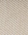 Teppich beige 140 x 200 cm Streifenmuster Kurzflor zweiseitig ALADAG_807287