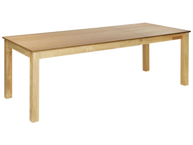Mesa de comedor extensible en madera clara 160/240 x 90 cm MADURA_897133