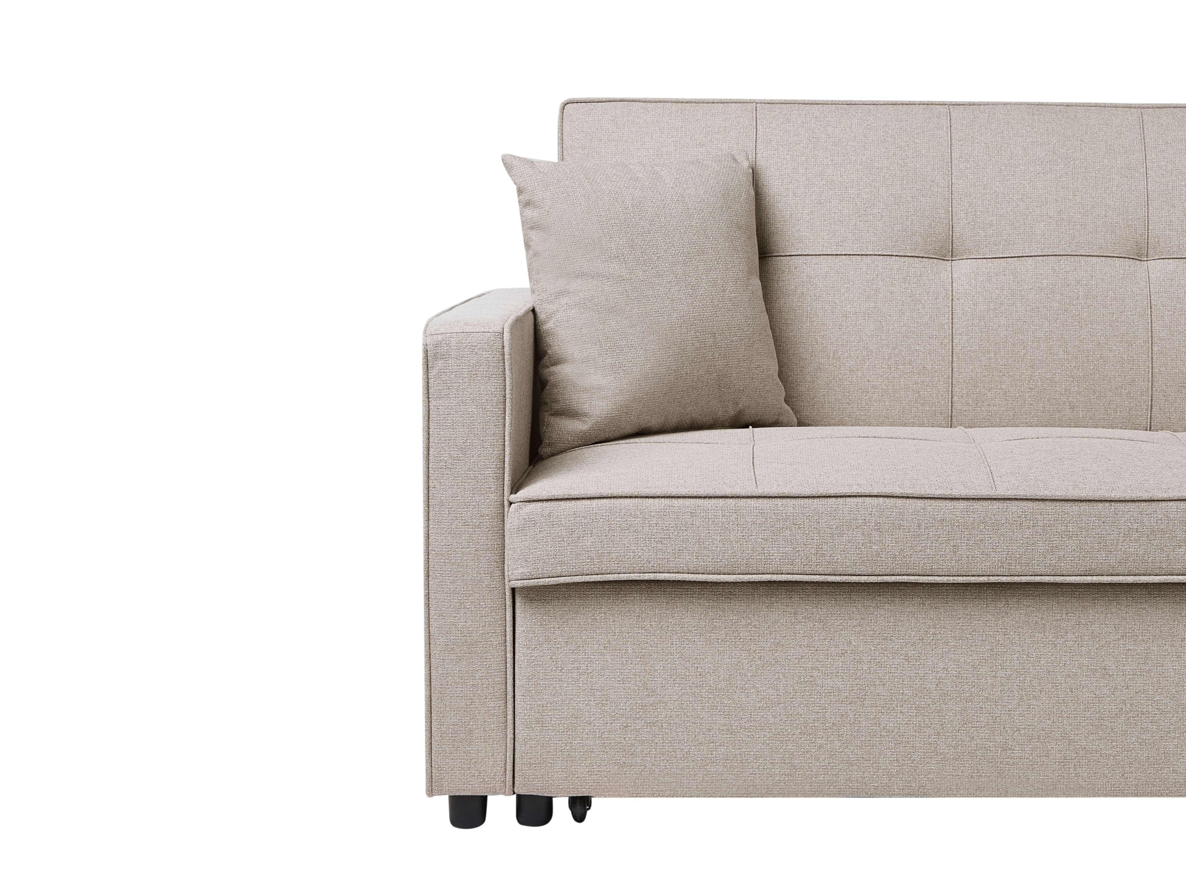 Sofa rozkładana beżowa GLOMMA
