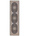 Teppich mehrfarbig 80 x 300 cm orientalisches Muster Kurzflor CIVRIL_886682