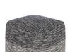 Pouf in tessuto grigio scuro 40 x 40 cm HIRRI_713433