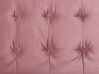 Sofá cama 3 plazas de terciopelo rosa/dorado MARSTAL_796182
