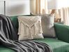 Set of 2 Cotton Macrame Cushions with Tassels 45 x 45 cm Beige BEDADI_904642
