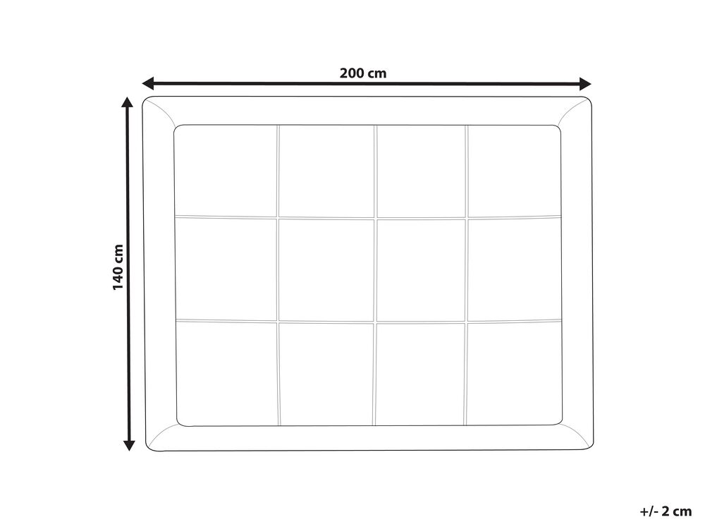 Double Mattress Topper 140 x 200 cm YANGRA ex Factury at Fair Price