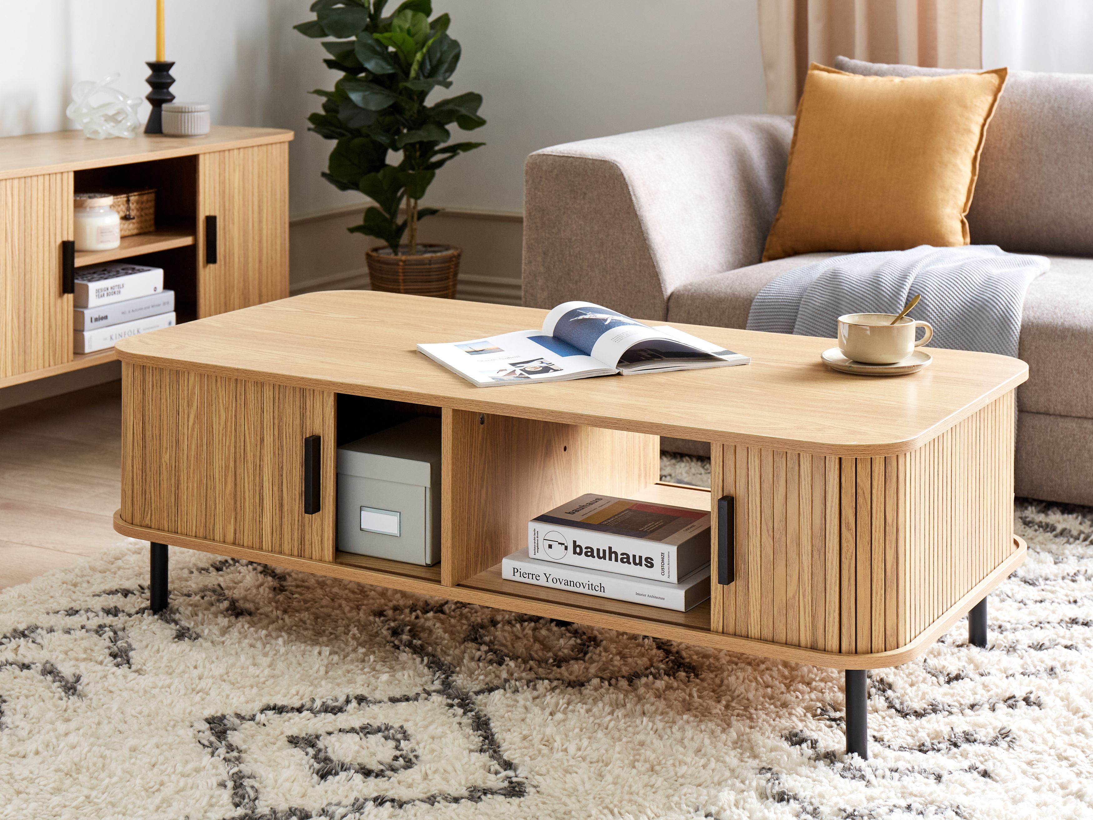 Sofabord lyst træ BRADLEY | Beliani.dk