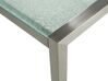 Conjunto de mesa com tampo triplo vidro temperado 180 x 90 cm e 6 cadeiras cinzentas GROSSETO_724979