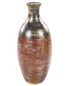 Vaso decorativo de terracota castanha e preta 57 cm MANDINIA_850607