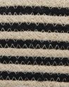 Textilkorb Baumwolle beige / schwarz ⌀ 33 cm 2er Set YERKOY_840207