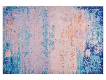 Vloerkleed polyester blauw 160 x 230 cm INEGOL