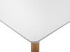 Mesa de comedor blanco/madera clara/plateado 80 x 80 cm BUSTO_753846