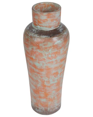 Terracotta Decorative Vase 56 cm Gold and Green GONNOS