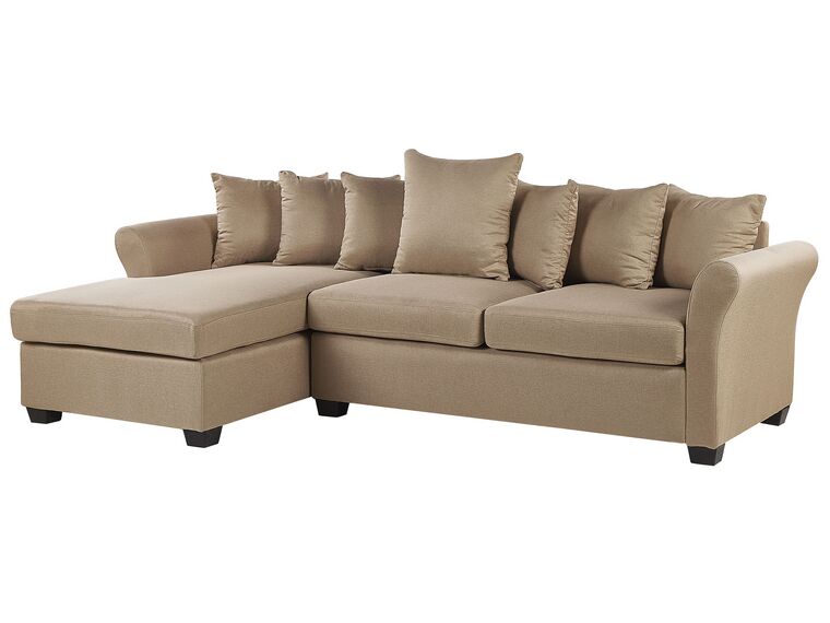 Right Hand Corner Sofa Beige VIKNA Beliani.cz