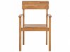 Set of 4 Acacia Wood Garden Chairs FORNELLI_823599