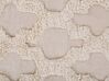 Teppich Baumwolle beige 160 x 230 cm marokkanisches Muster Fransen SULUOVA_817679