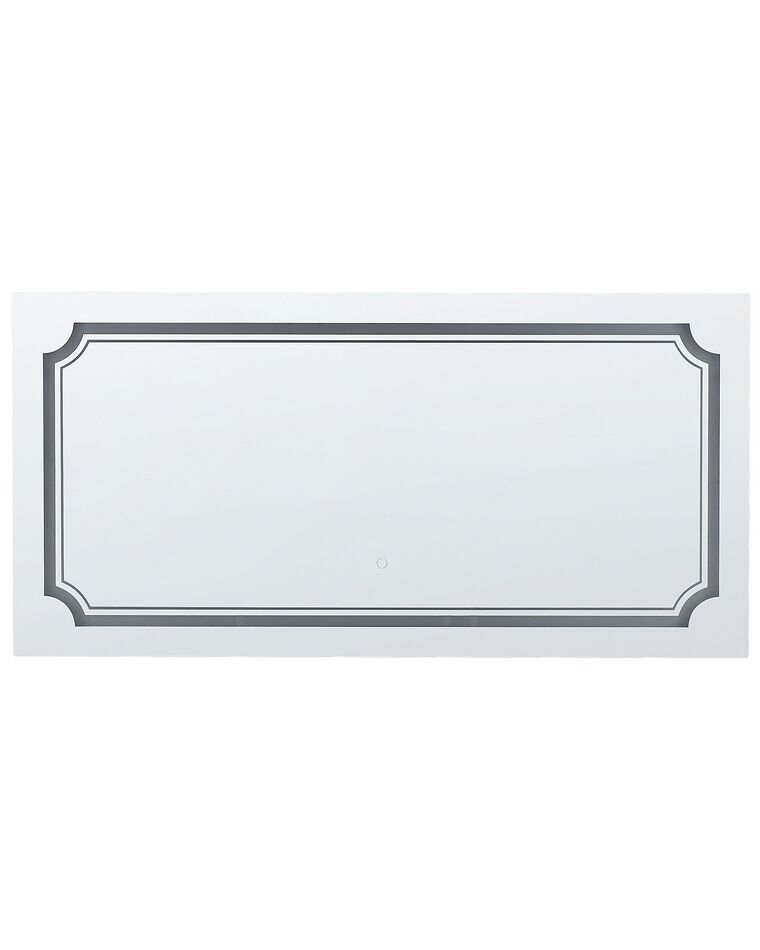 Specchio da parete LED argento 120 x 60 cm ARROMACHNES_837489