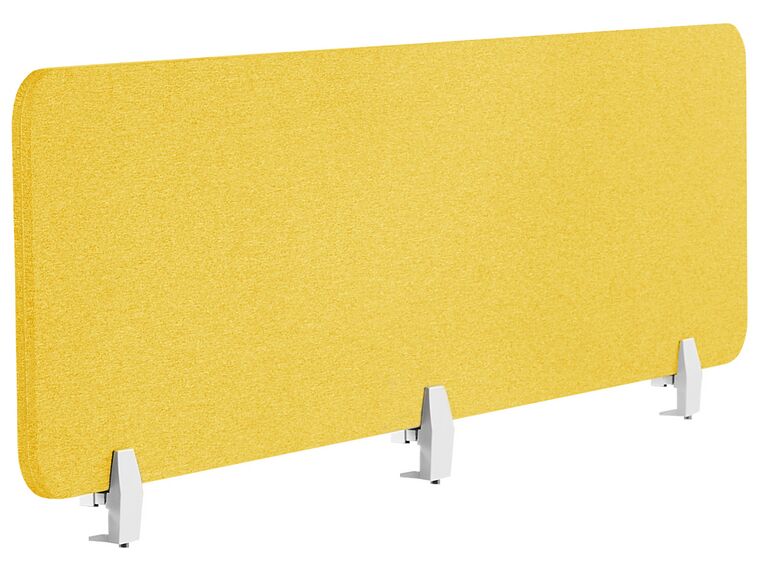 Desk Screen 180 x 40 cm Yellow WALLY_853255