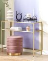 Glass Top Console Table Gold ALINE_824257