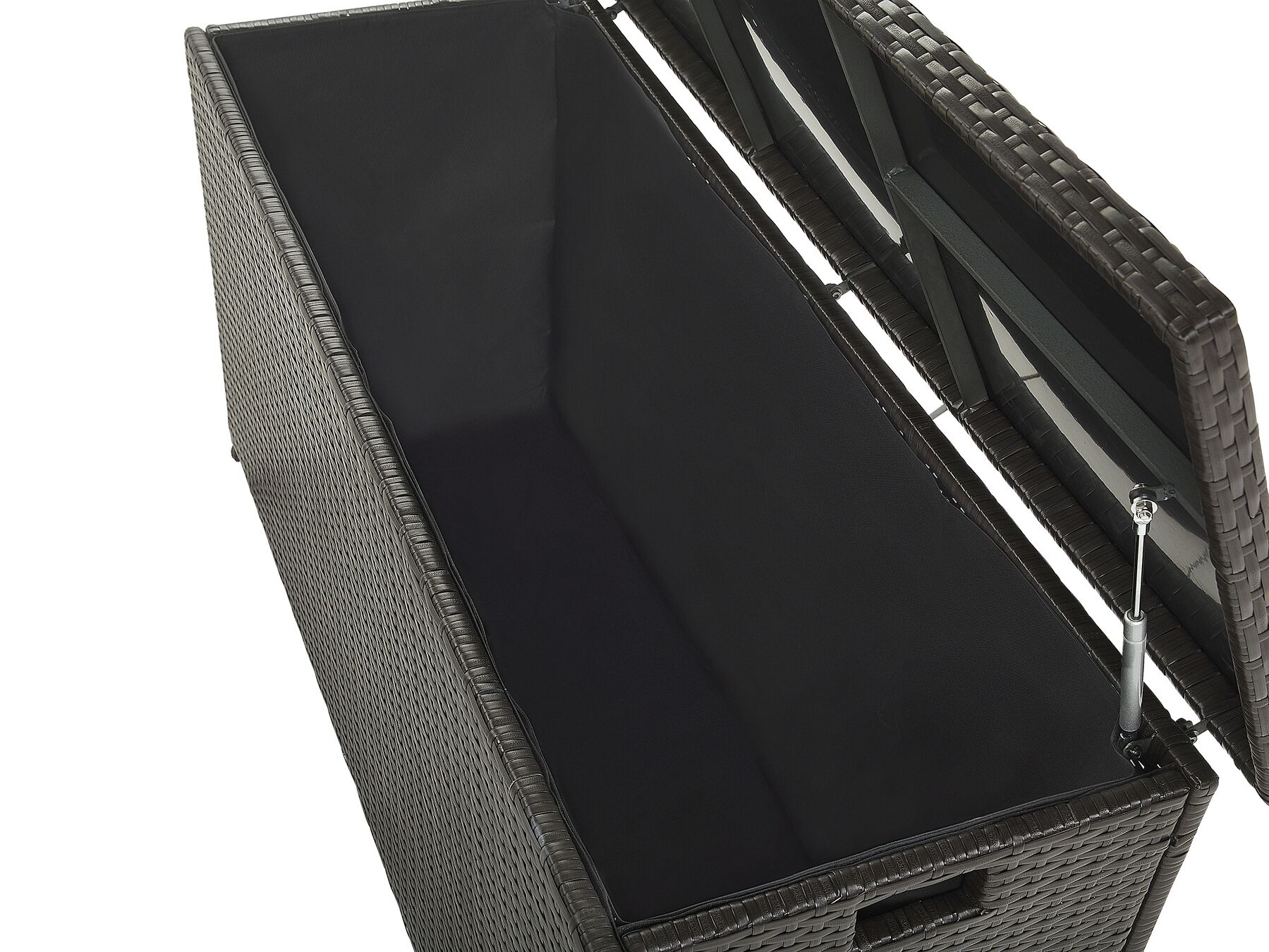 Caja para jardín en ratán marrón 126x46 cm MODENA | Beliani.es