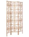 3-panelowy składany parawan pokojowy rattanowy 117 x 180 cm naturaly ALTAMURA_866442