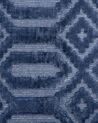 Teppich marineblau 140 x 200 cm geometrisches Muster Kurzflor ADATEPE_750644