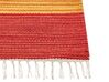 Kelim Teppich Baumwolle mehrfarbig 200 x 300 cm geometrisches Muster Kurzflor KAMARIS_870020