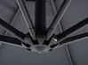 Sombrilla voladiza de poliéster gris oscuro/negro 300 cm RAVENNA_372826