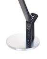 Schreibtischlampe LED Metall silber 40 cm verstellbar mit USB-Port CHAMAELEON_854110