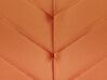 Velvet Fabric Sofa Bed Orange SENJA_787344