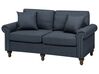 Conjunto de sofás 5 lugares em tecido cinzento escuro OTRA II_763226