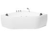 Banheira de hidromassagem de canto em acrílico branco com LED 140 x 140 cm MEVES_870355