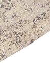 Teppich Baumwolle beige 160 x 230 cm orientalisches Muster Kurzflor MATARIM_852480