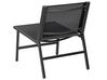 Zestaw 2 krzeseł ogrodowych z podnóżkami czarny MARCEDDI_897088