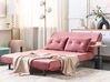 Conjunto de sofás-cama com 3 lugares em veludo rosa VESTFOLD_851632