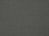 Cama de casal em tecido cinzento escuro 140 x 200 cm RENNES_683186