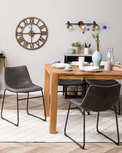 Tuoli kangas tummanharmaa 2 kpl BATAVIA