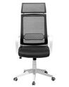 Krzesło biurowe regulowane czarno-białe LEADER_729862