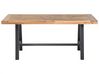 Zestaw ogrodowy drewniany stół i 2 ławki czarny SCANIA_674506