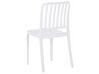 Kafésett med bord og 4 stoler i hvit SERSALE_820127