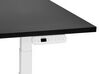 Elektriskt justerbart skrivbord 180 x 80 cm svart och vit DESTINES_899409