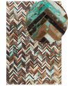 Dywan patchwork skórzany 140 x 200 cm wielokolorowy AMASYA_515915
