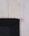 Vloerkleed leer zwart/beige 140 x 200 cm DALYAN_689312