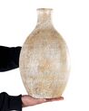 Vaso terracotta beige e bianco 39 cm CYRENA_850403