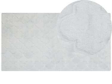 Világosszürke műnyúlszőrme szőnyeg 80 x 150 cm GHARO
