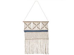 Seinäkoriste beige/sininen 66 x 141 cm KALADY Seinäkoriste beige/sininen 66 x 141 cm KALADY