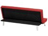 Fabric Sofa Bed Red HASLE_589627