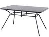 Table de jardin en acier noir 140x80 cm LIVO_679101