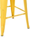 Set of 2 Steel Stools 76 cm Yellow with Gold CABRILLO_705327