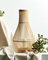 Lanterne décorative 58 cm en bois clair LEYTE_892151